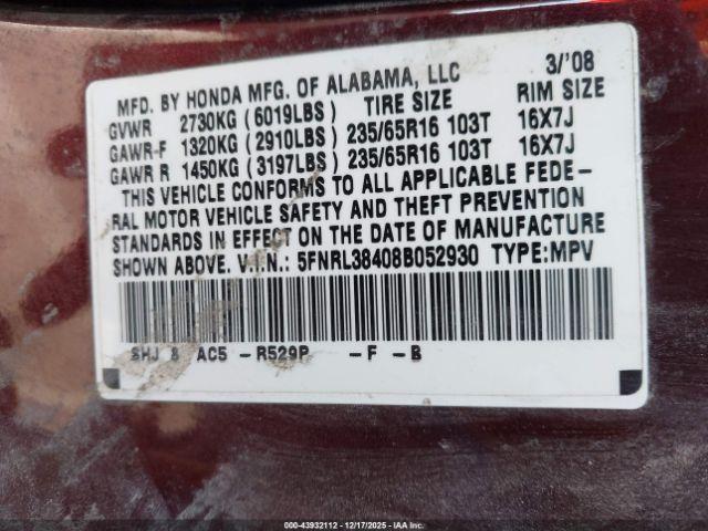 Honda Odyssey Ex Image 7