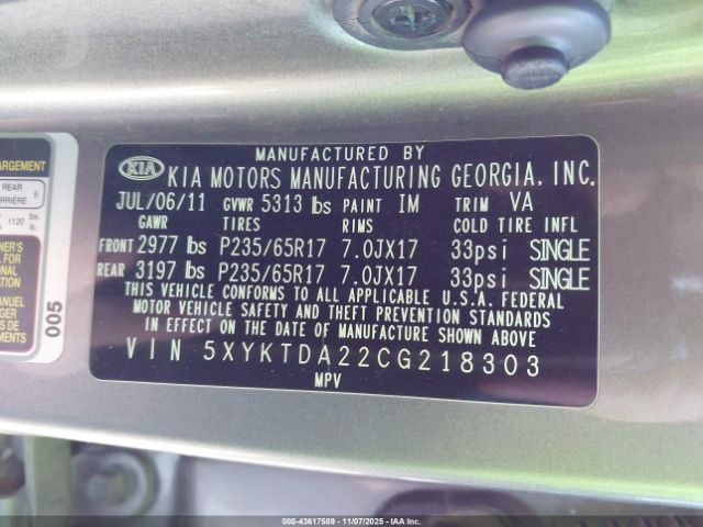 Kia Sorento Lx V6 Image 10