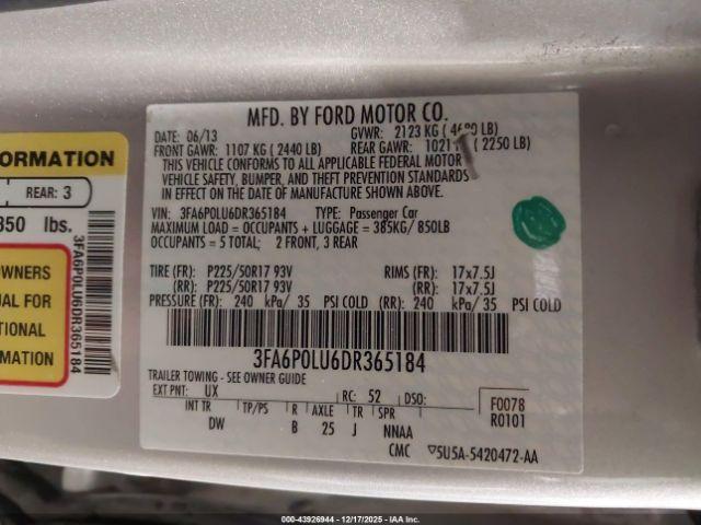 Ford Fusion Se Image 4