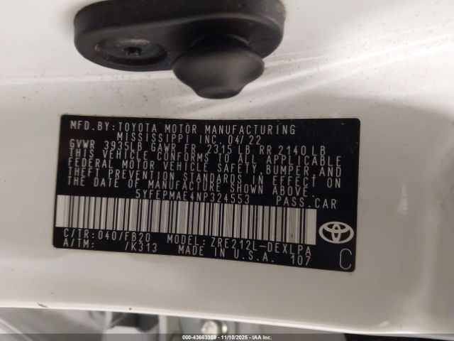 Toyota Corolla Le Image 6