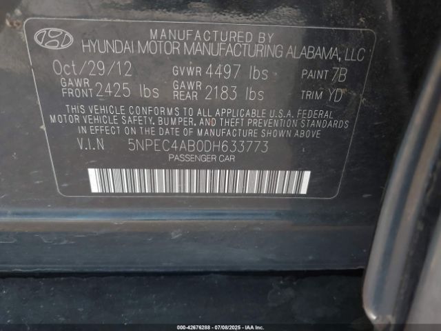 Hyundai SONATA Limited 2.0t Image 5